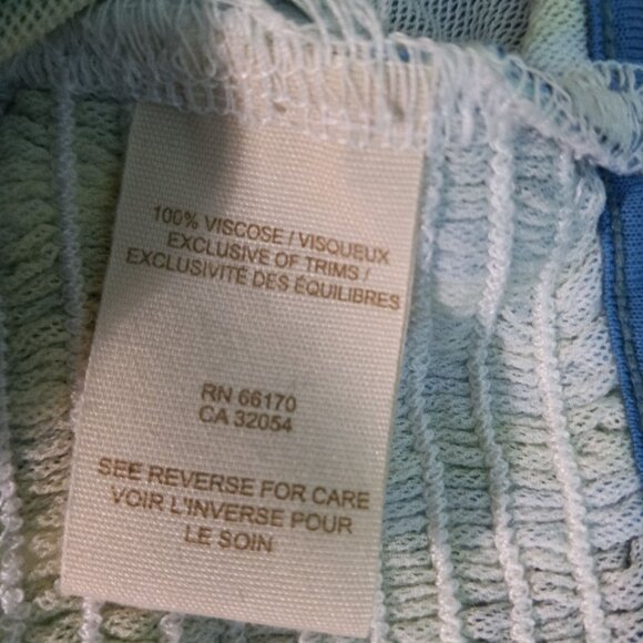 Free People M Medium Bra Top Blue Geo C Strapless Bandeau Womens Clothing NEW - Picture 5 of 8